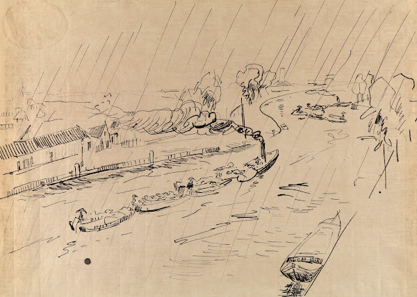 Canal in the Rain