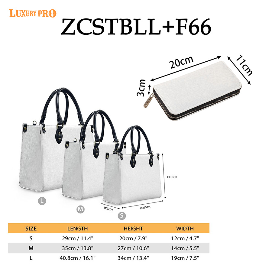 Handbag-Zipper + Zipper Long Wallet (Hand Strap)