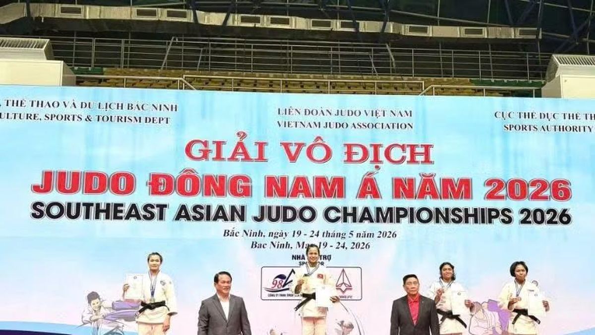 Việt Nam nhất toàn đoàn Giải vô địch Judo Đông Nam Á 2026 - Báo Tiền Phong