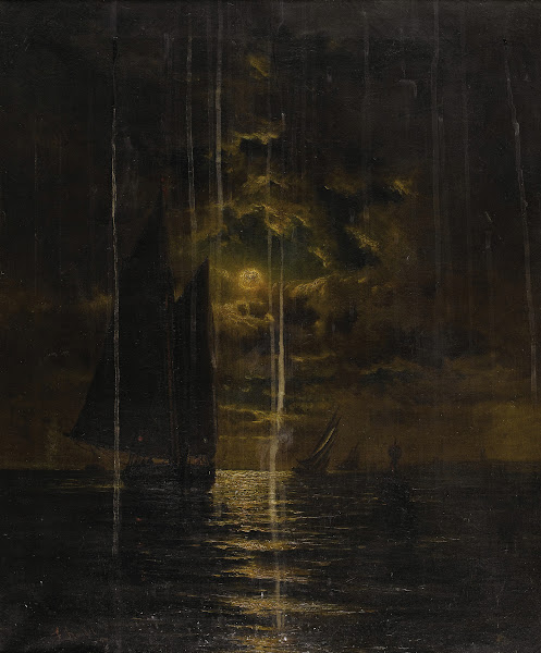 Sailboats in Moonlight 1877