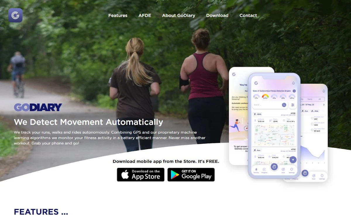 Captura de GoDiary: Running Tracker