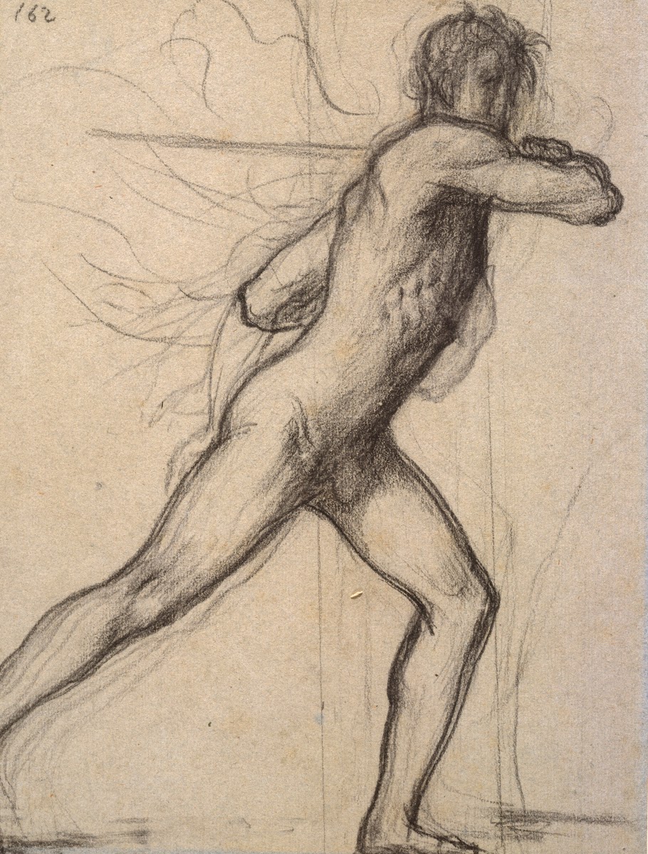 Homme brandissant un sabre 1866 1869