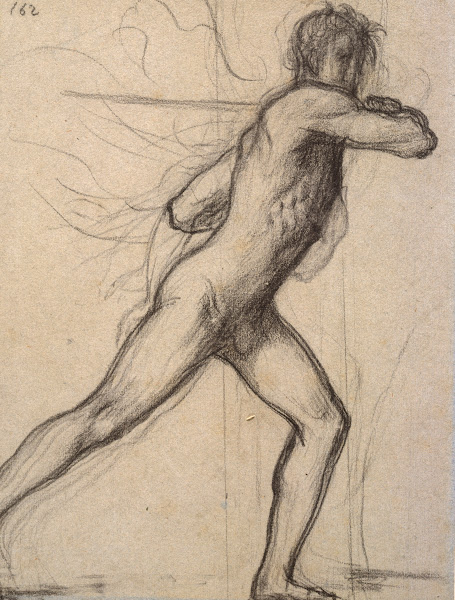 Homme brandissant un sabre 1866 1869