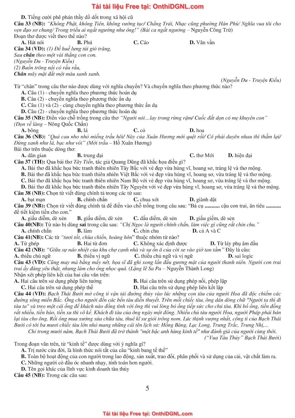 39 Đề ôn HSA - ĐỊnh tính