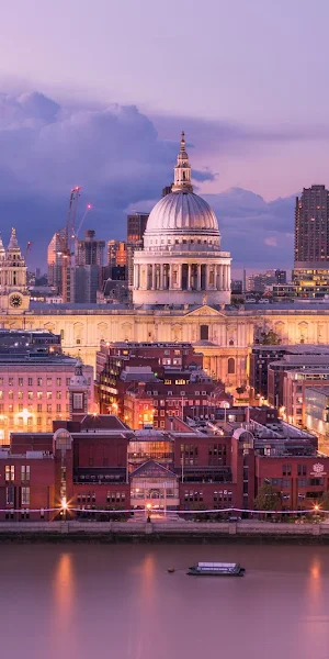 London, St Paul'S Cathedral, Cityscape, Thames River 5K Wallpaper Background