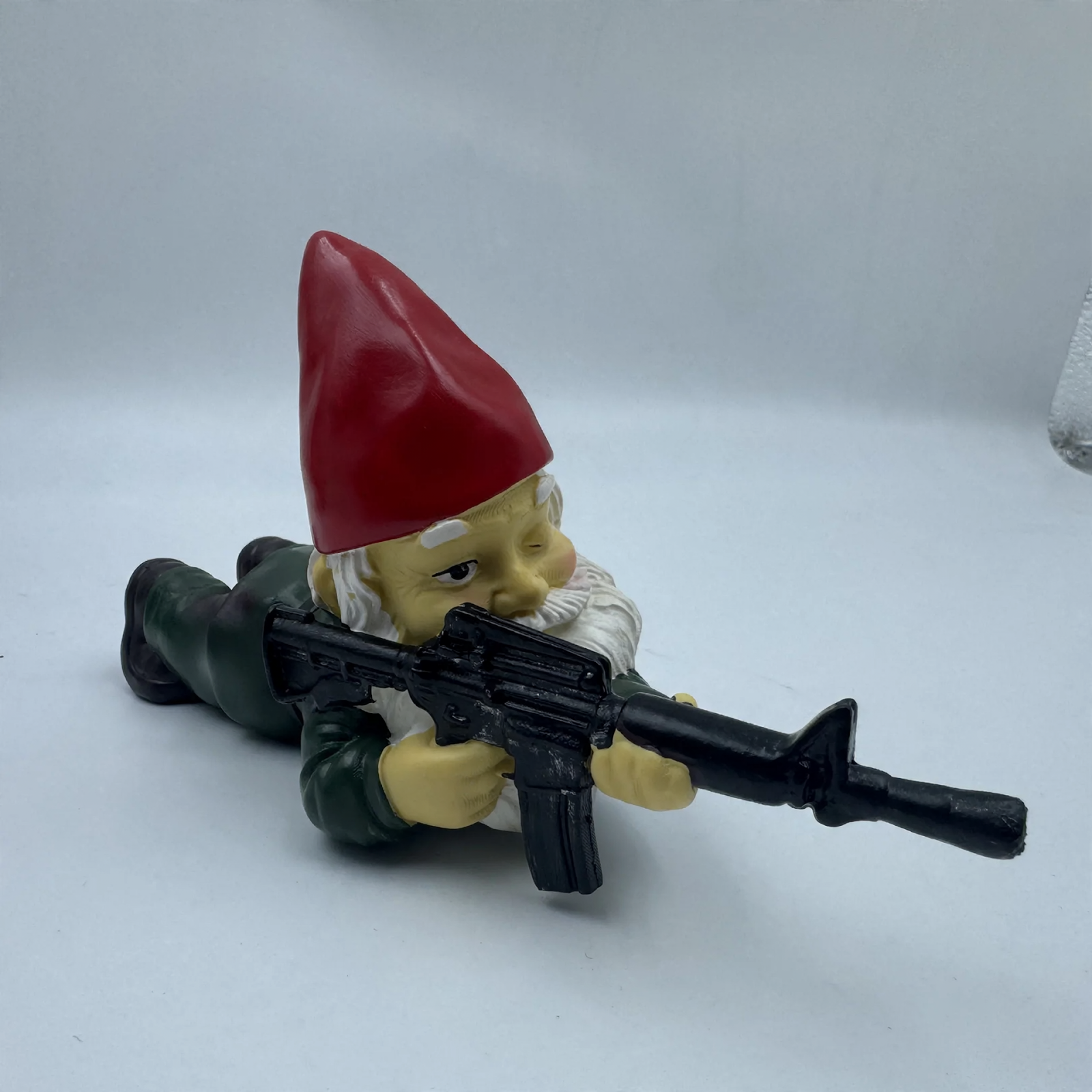 Decorative gnome figure with equipment, various designs