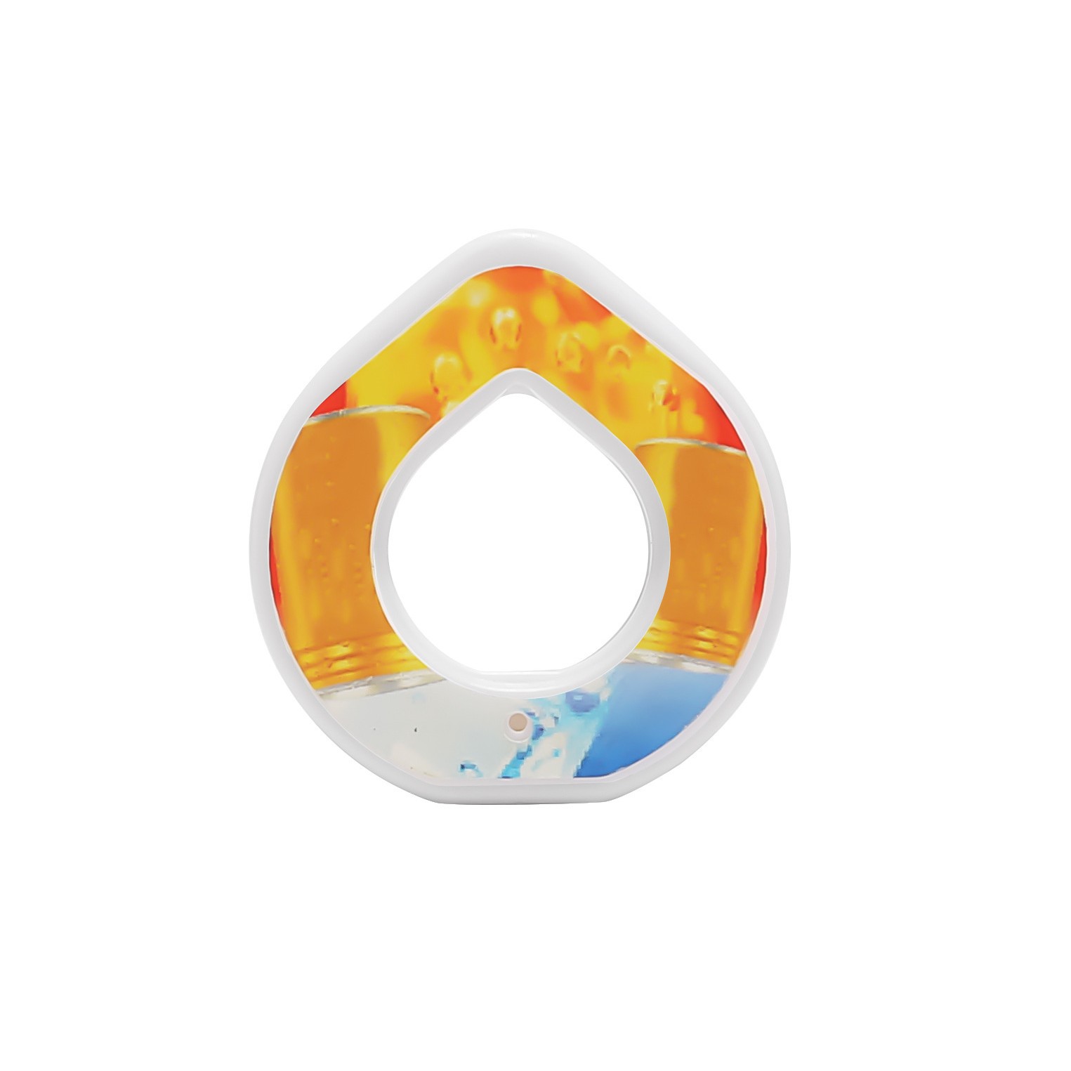Drinking cup with aroma ring and straw, 800 ml