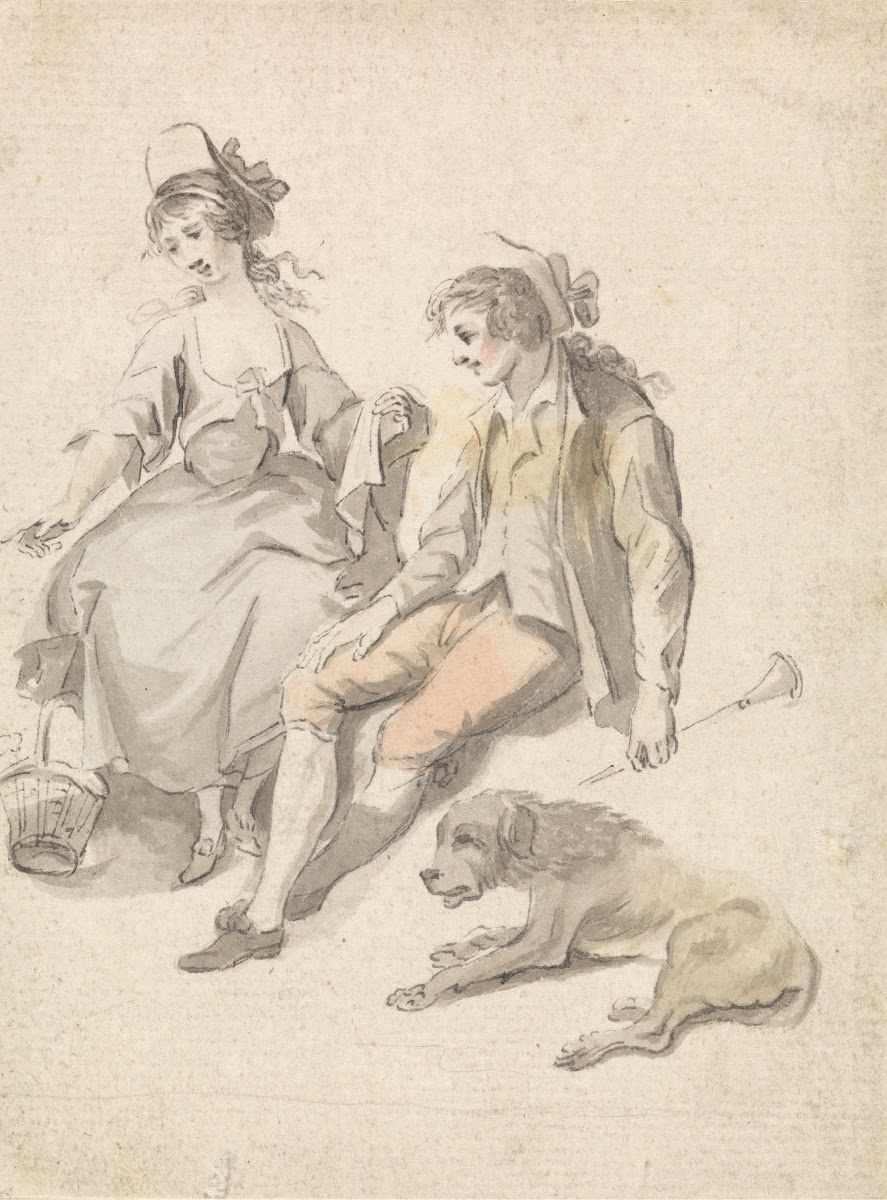 Shepherd Shepherdess and Dog