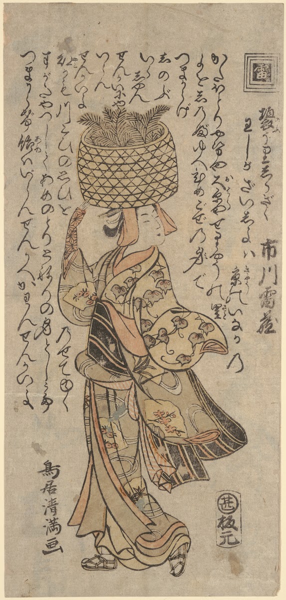 The Actor Ichikawa Raizô as a Merchant 18th century