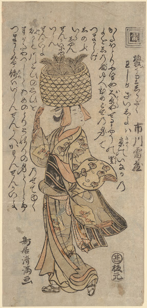 The Actor Ichikawa Raizô as a Merchant 18th century