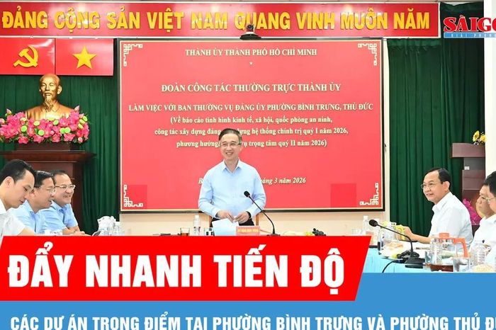 Đẩy nhanh tiến độ các dự án trọng điểm tại phường Bình Trưng và phường Thủ Đức - Báo Sài Gòn Giải Phóng