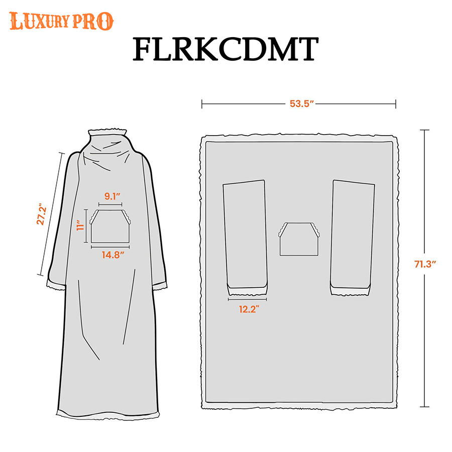 Flannel Wearable Blanket