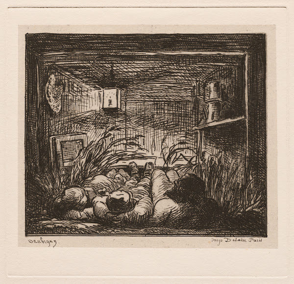Bedding Down Aboard the Botin Night on the Boat 1862