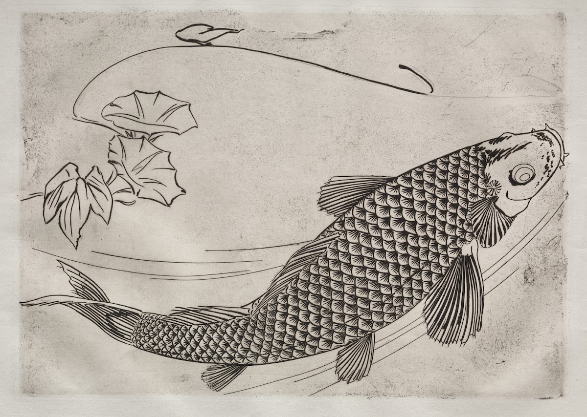 Dinner Service Rousseau service Large fish in a Japanese style no 19 1866