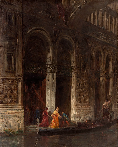 La sortie du Palais des Doges sous le pont des Soupirs 1870