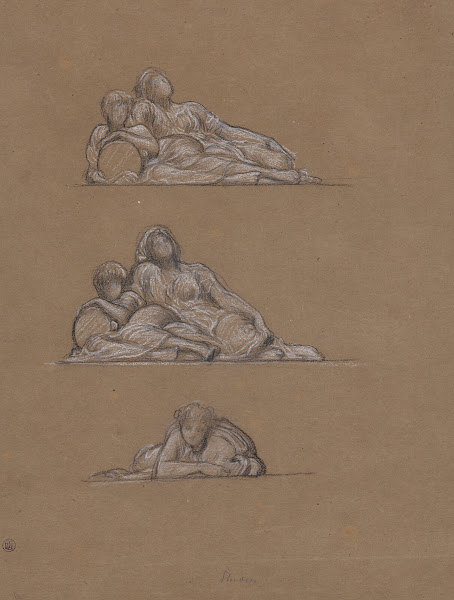 Three figure studies for The Dance