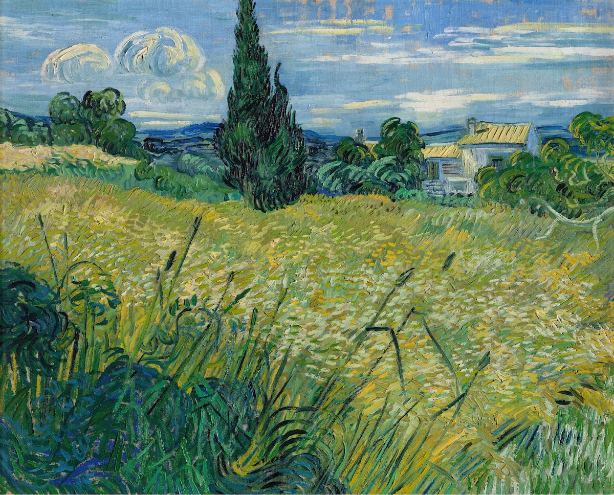 Green Wheat Field with Cypress 1889