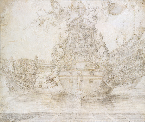 Design for the decoration of a Warship 17th century