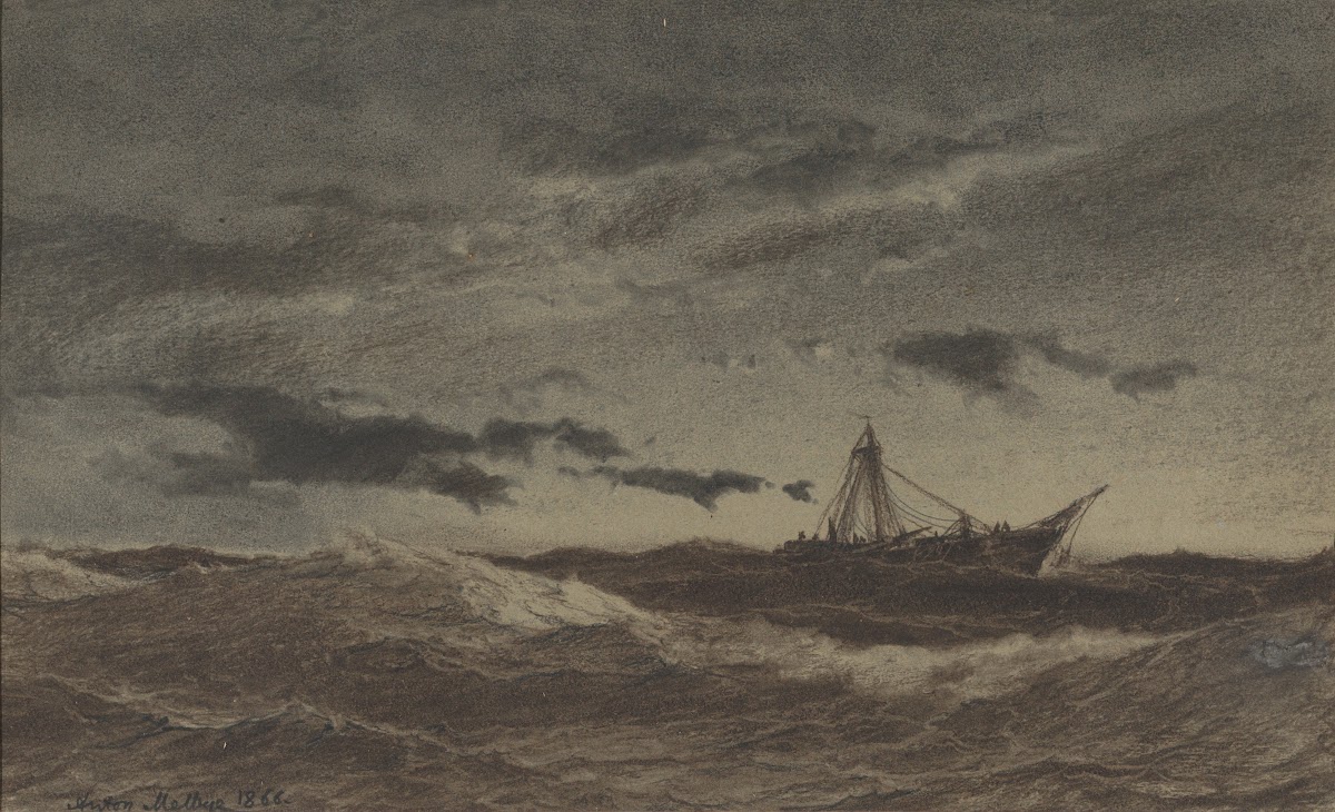 Fishing Boat At Sea 1866