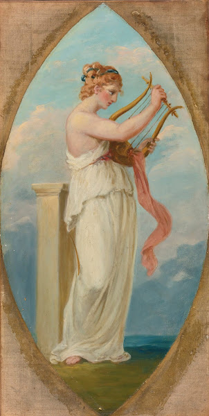 Muse with a harp