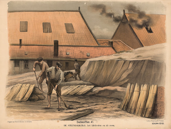 De Steenbakkerij het kleitreden en de oven 1841