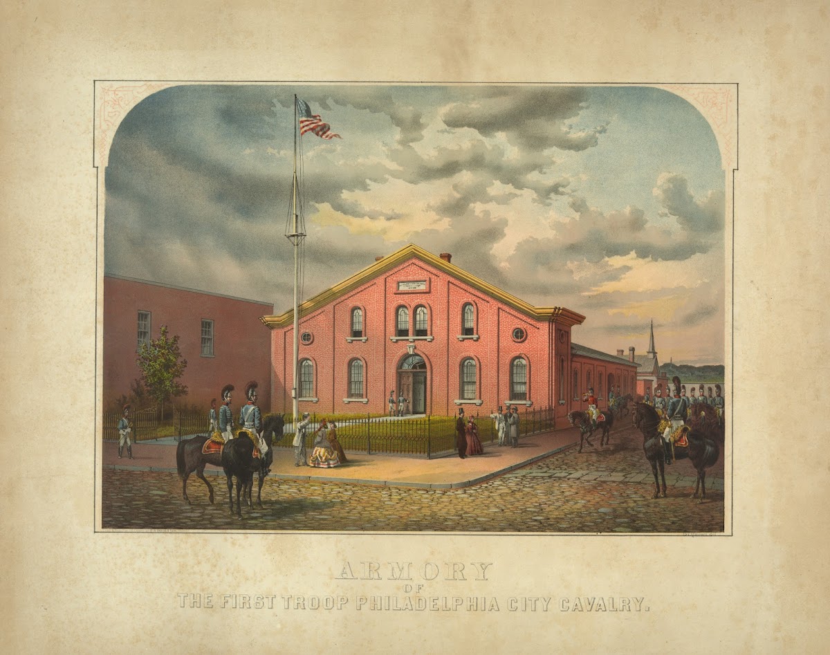 Armory of the First Troop Philadelphia City Cavalry 1863