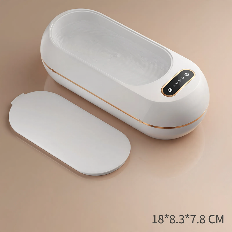 Ultrasonic cleaning device for glasses and jewelry