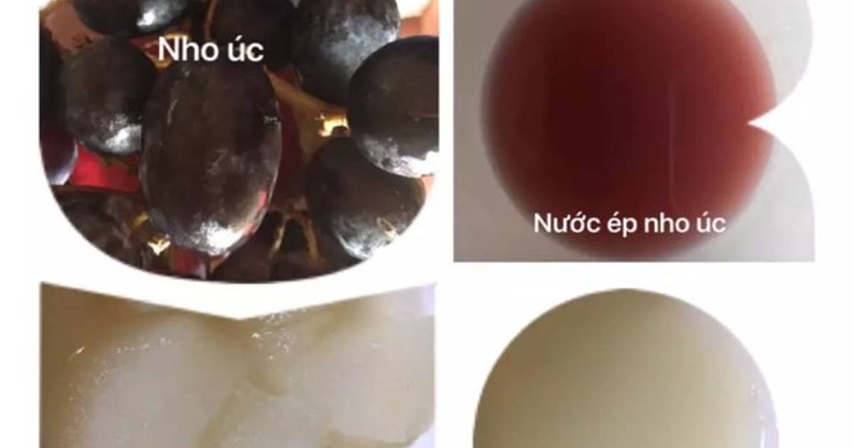 Nho úc chưng cách thuỷ - Lê hàn chưng cách thuỷ