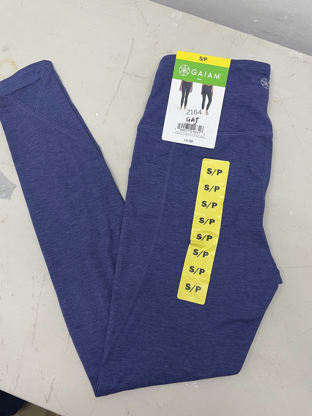 Gaiam Leggings Blue S #2164