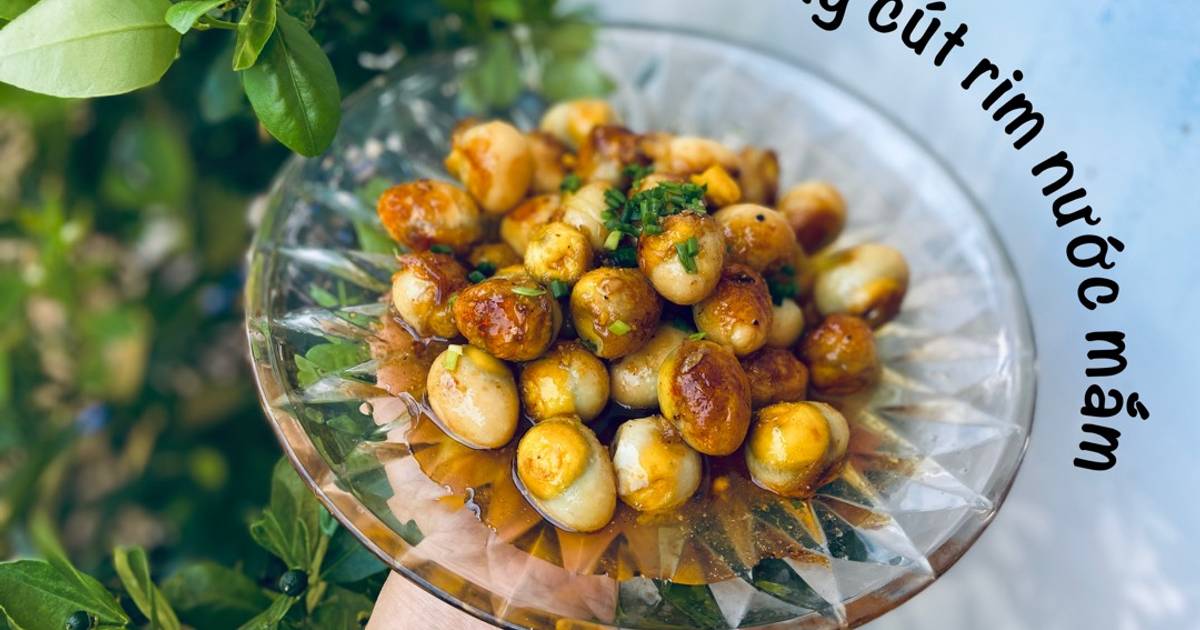 Trứng cút rim nước mắm