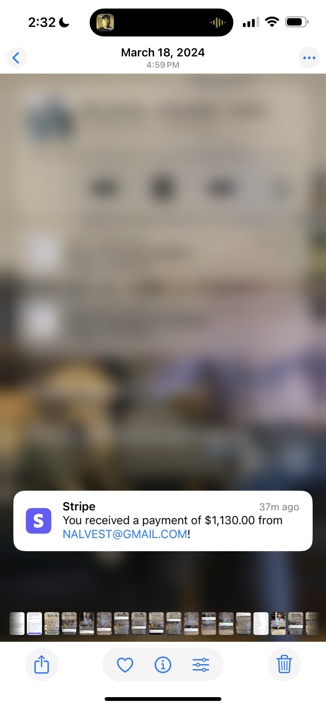 Stripe — active client payments