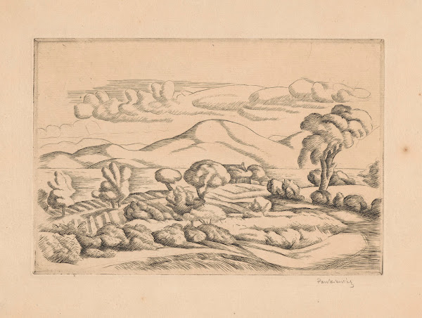 Landscape in Southern France state VI 1910   1911
