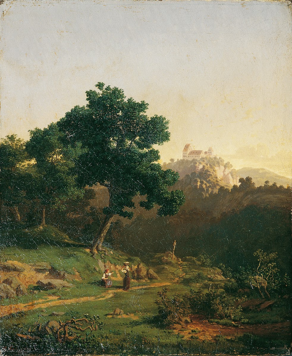 Landschaft Mit Burg 1863