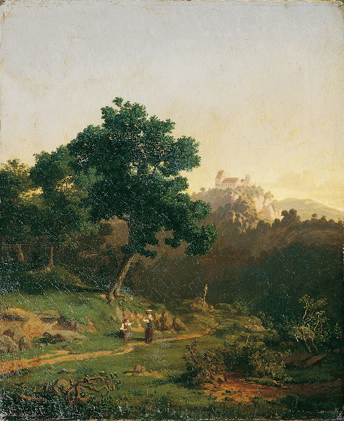 Landschaft Mit Burg 1863