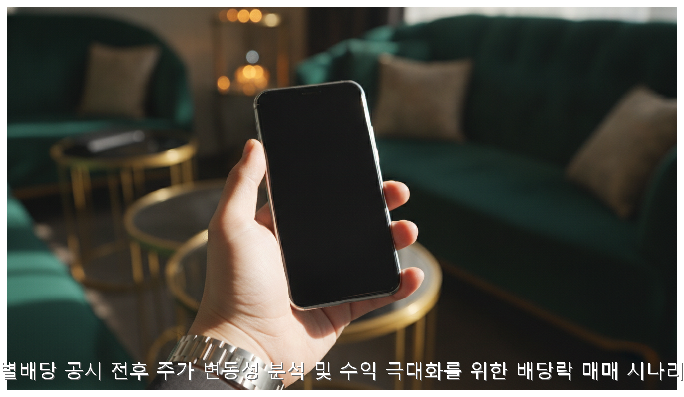 특별배당 공시 전후 주가 변동성 분석 및 수익 극대화를 위한 배당락 매매 시나리오 핵심 안내 및 분석 인포그래픽 (2)