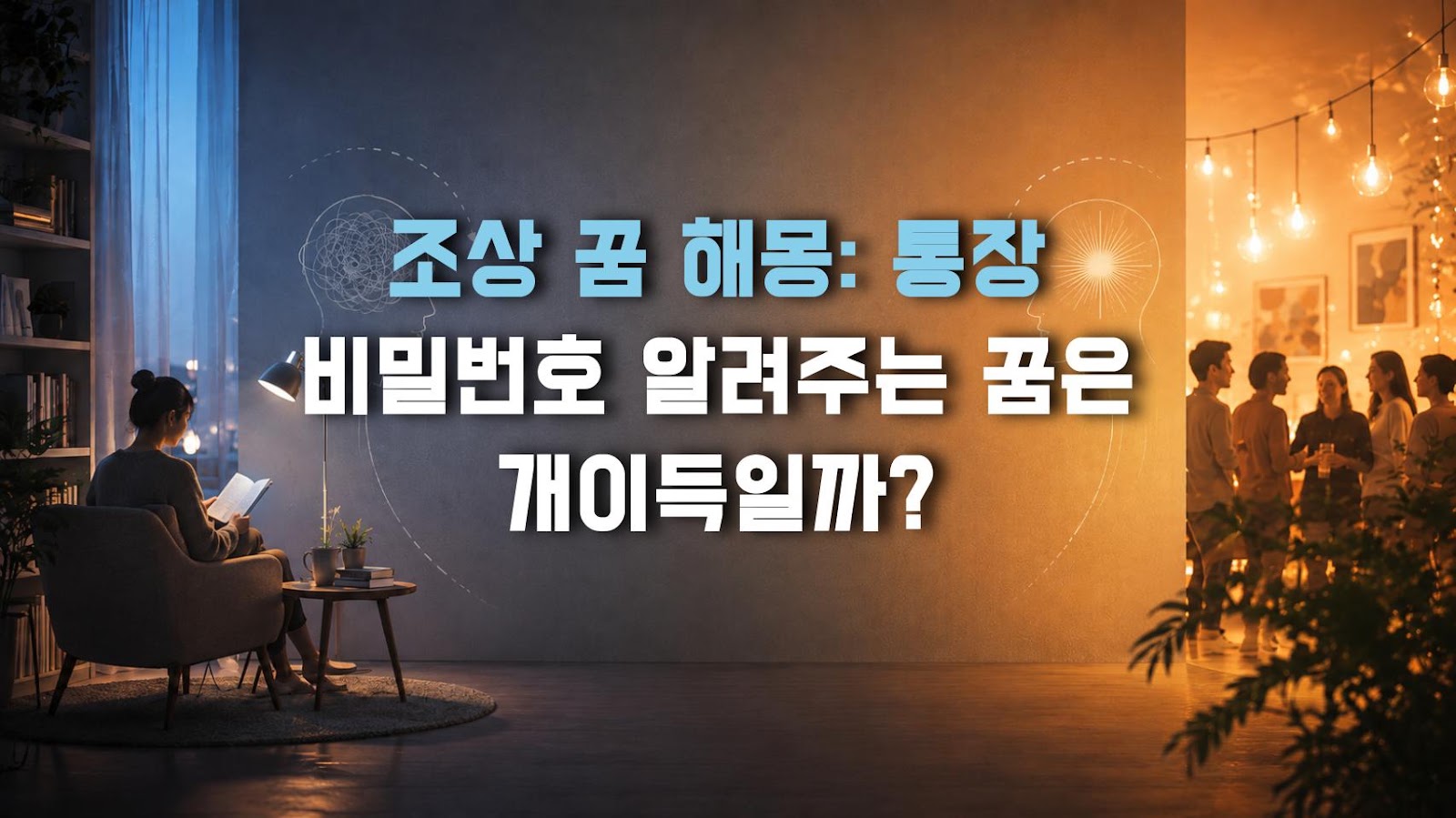 조상 꿈 해몽: 통장 비밀번호 알려주는 꿈은 개이득일까?