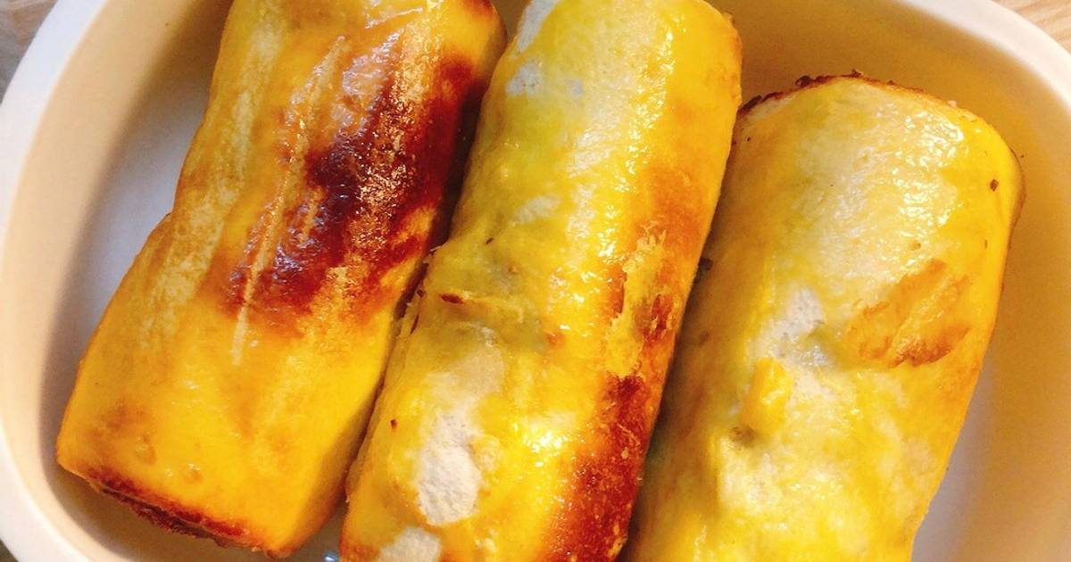 Bánh chuối cuộn bơ đậu phộng