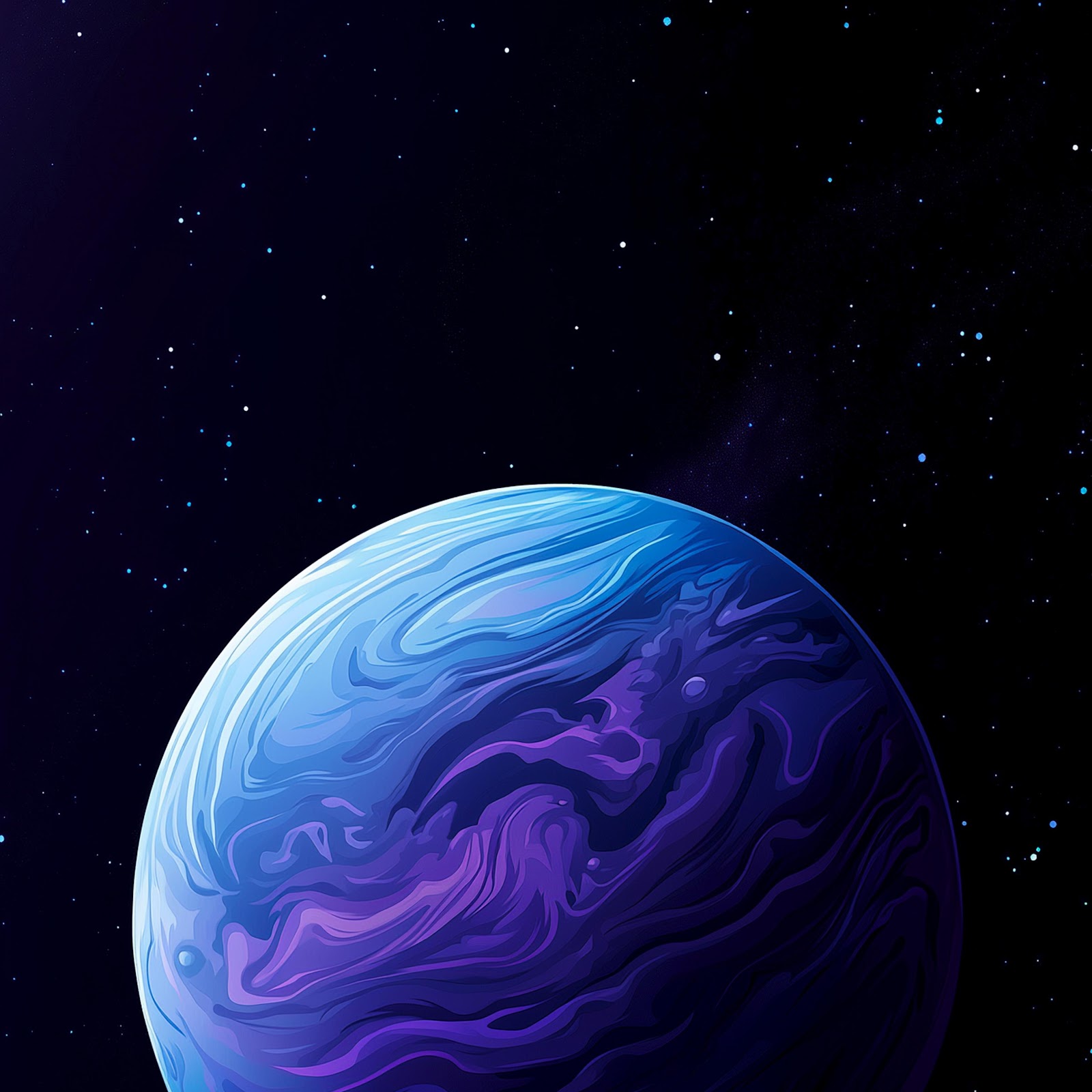 Download Purple Gas Giant In Space 5K iPhone