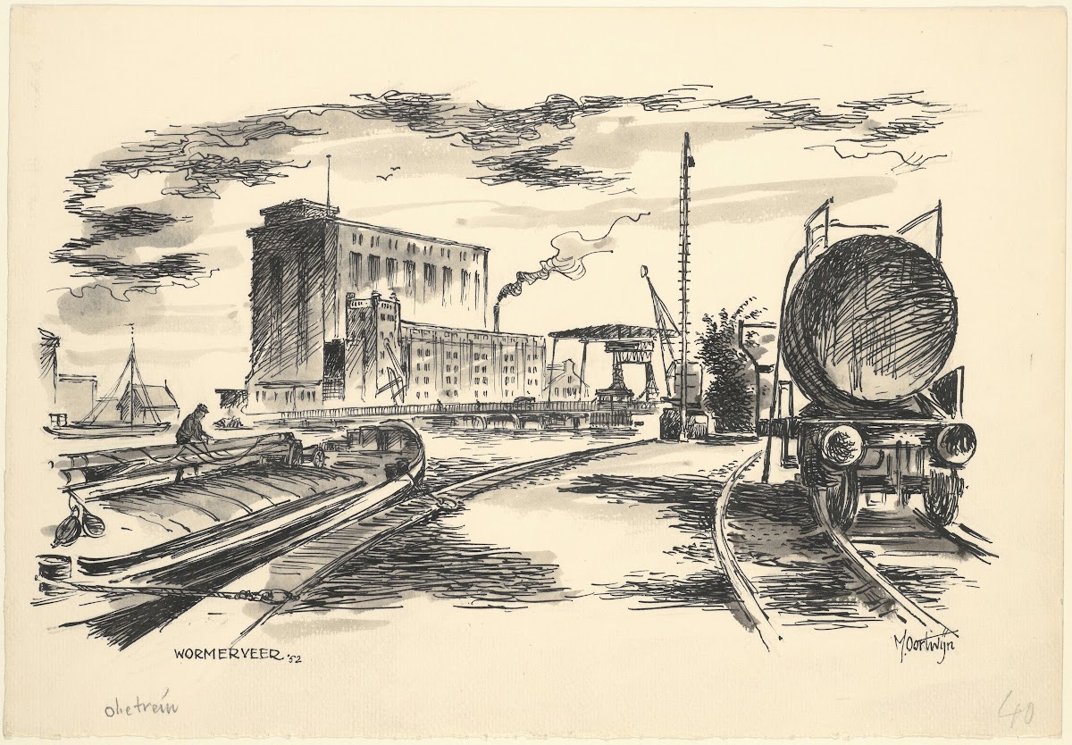 Gezicht te Wormerveer 1952