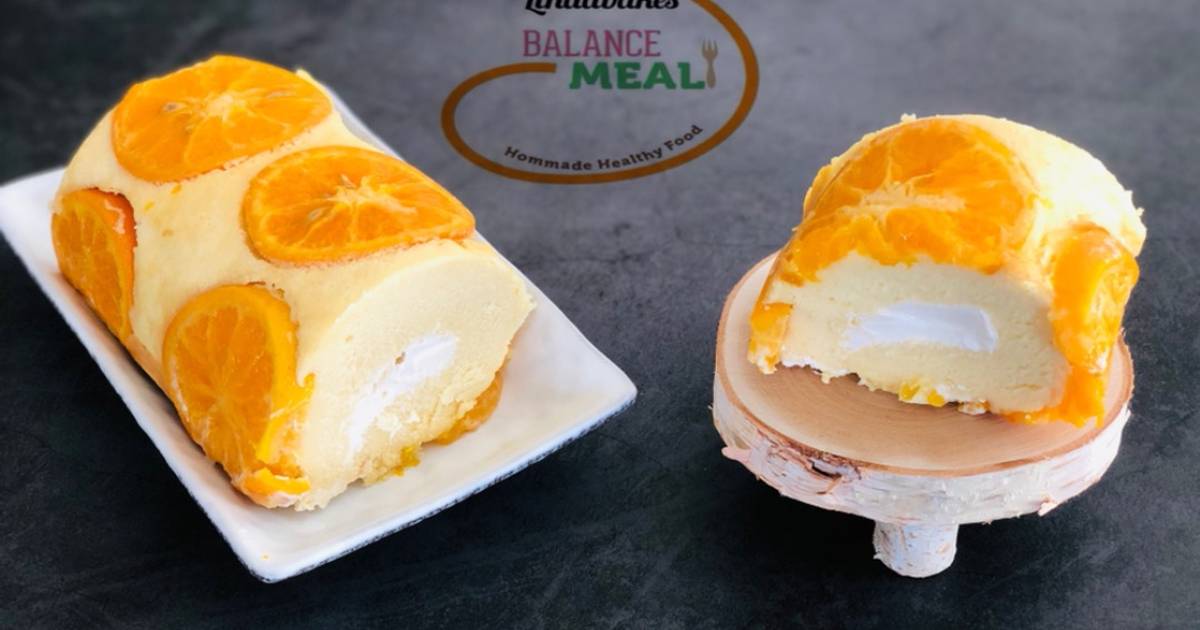 Bánh cuộn cam tươi