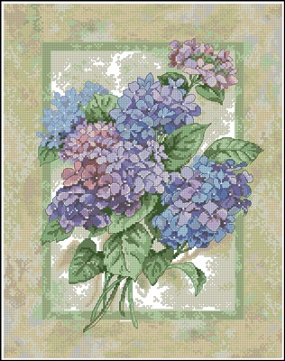DIM35022 Elegant Hydrangeas