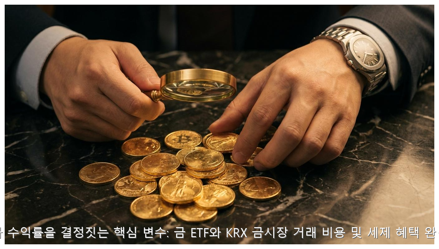 금 ETF vs KRX 금시장 거래 비용 및 세금 혜택 완벽 비교 핵심 안내 및 분석 인포그래픽 (2)