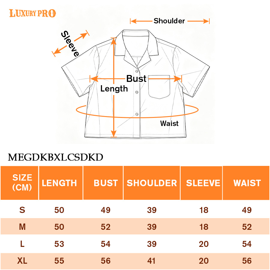 AOP MEG Cropped Brazilian Collar Shirt With Pockets