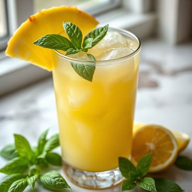 Refreshing Pineapple Basil Cocktail Recipe for Summer – Easy, Homemade & Quick finished