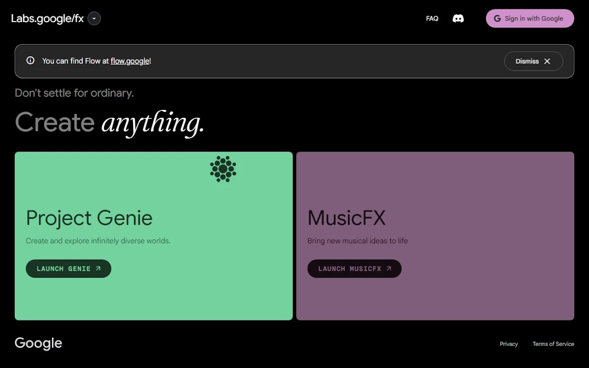 Captura de MusicFX