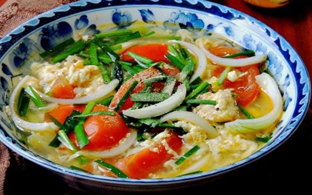 Canh Cà Chua Trứng Gà