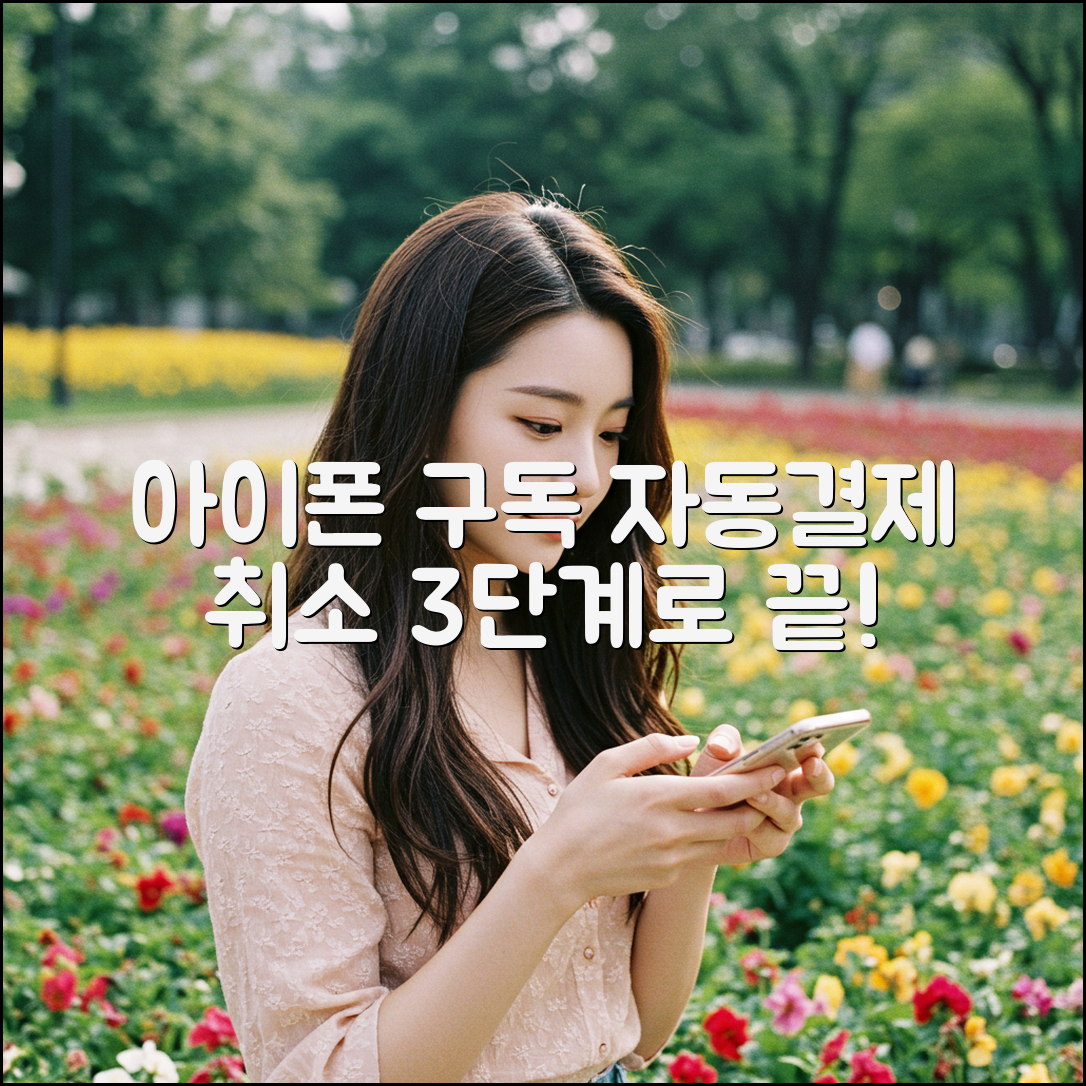 아이폰 앱 구독 자동결제, 3단계로 확실히 취소!