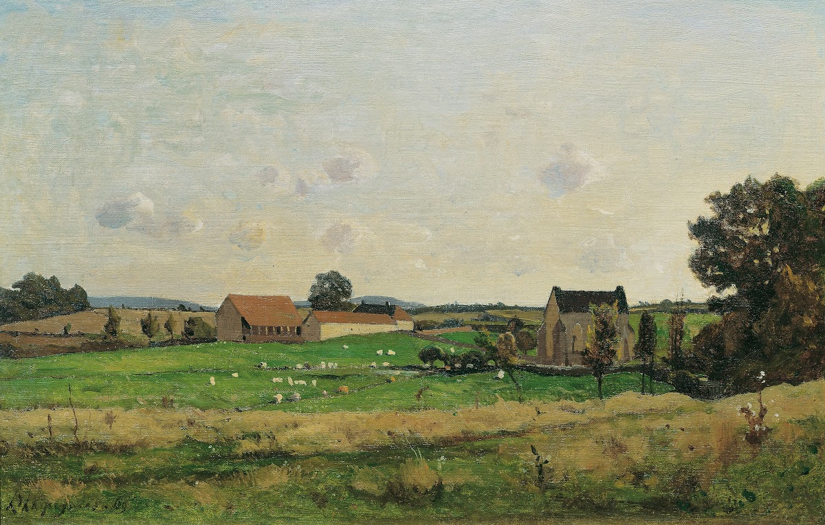 Das Landgut von Saulce Dept Gonne 1869