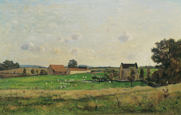 Das Landgut von Saulce Dept Gonne 1869