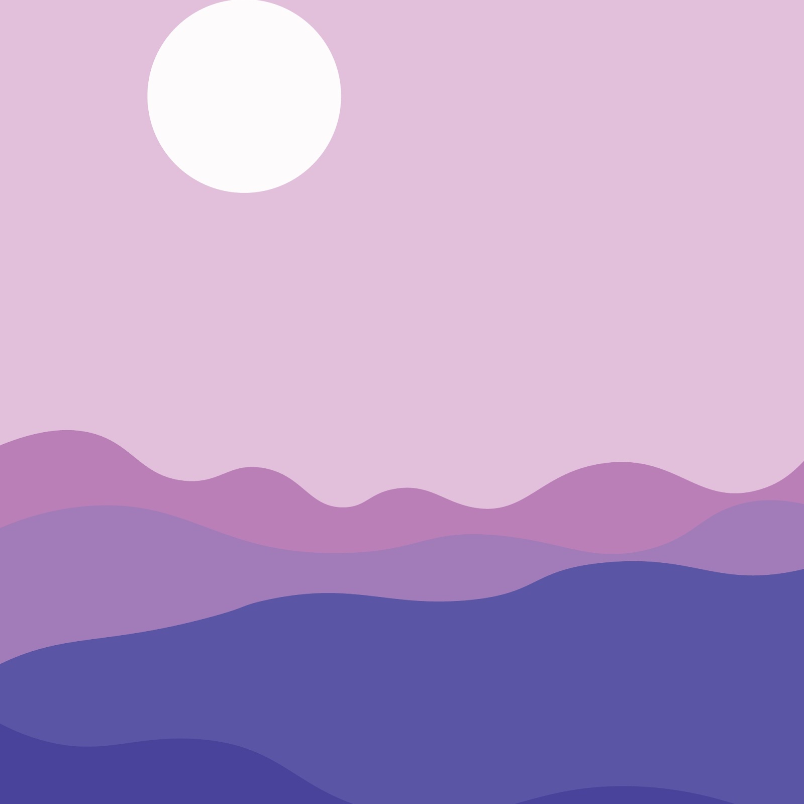 Download Minimalist, Landscape, Mountain, Sky 2K iPhone